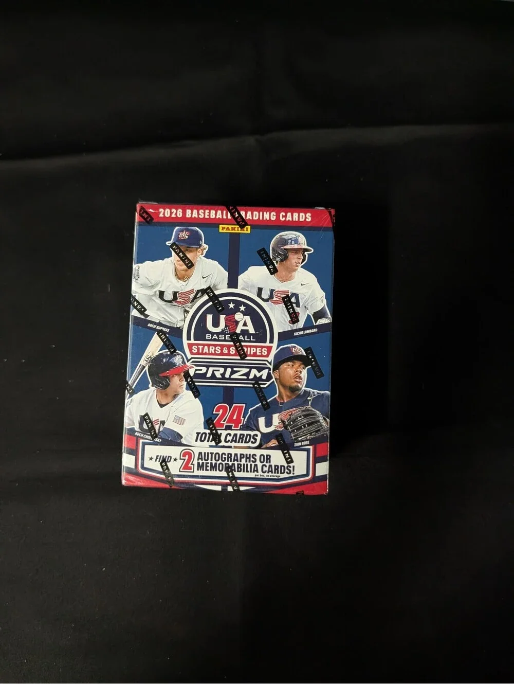 2026 Panini Prizm USA Baseball Stars & Stripes Trading Card Box - 24 Total Cards